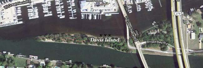 Davis Island map